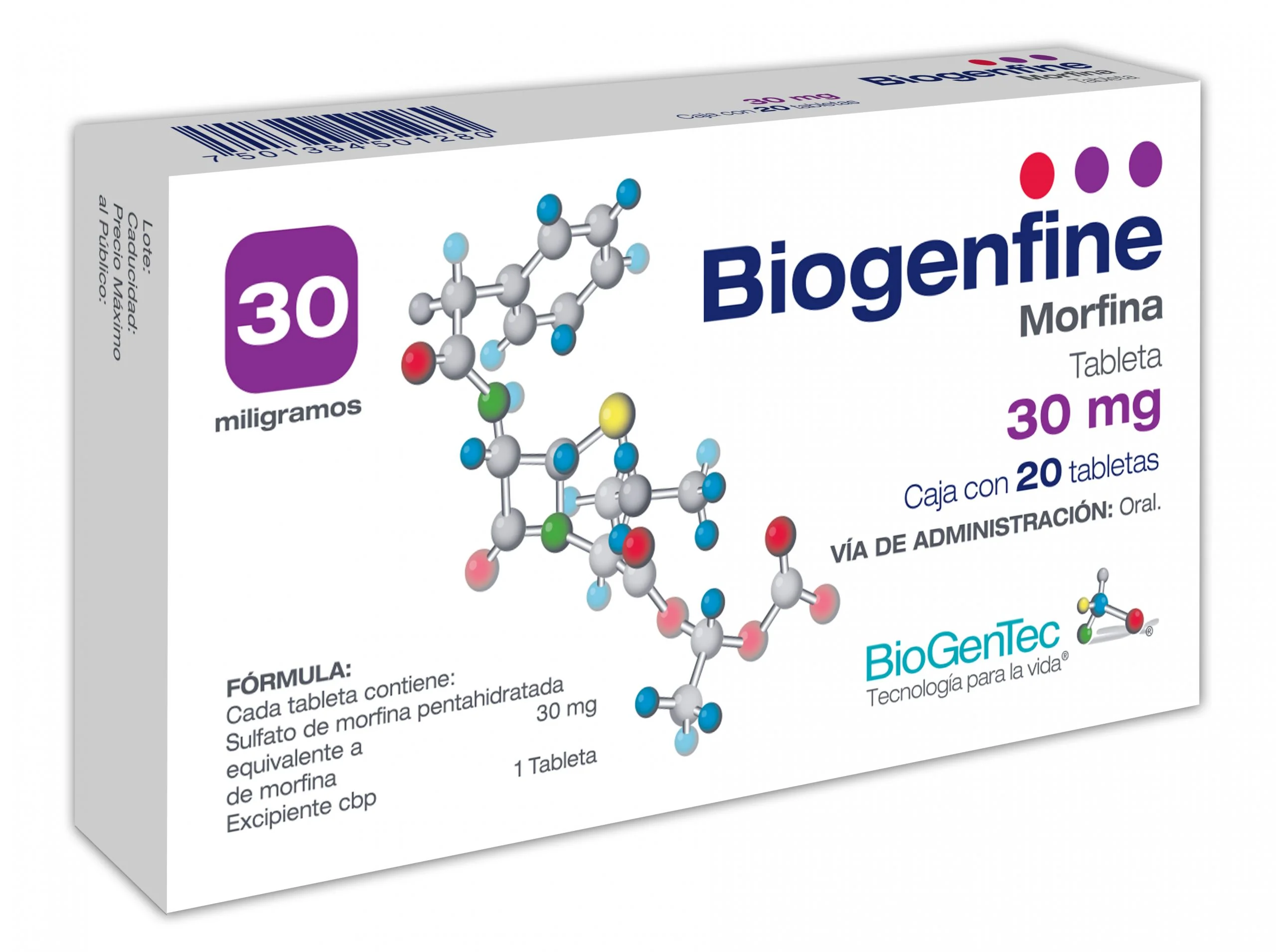Biogenfine Morphine Tablets { Minimum 20 }